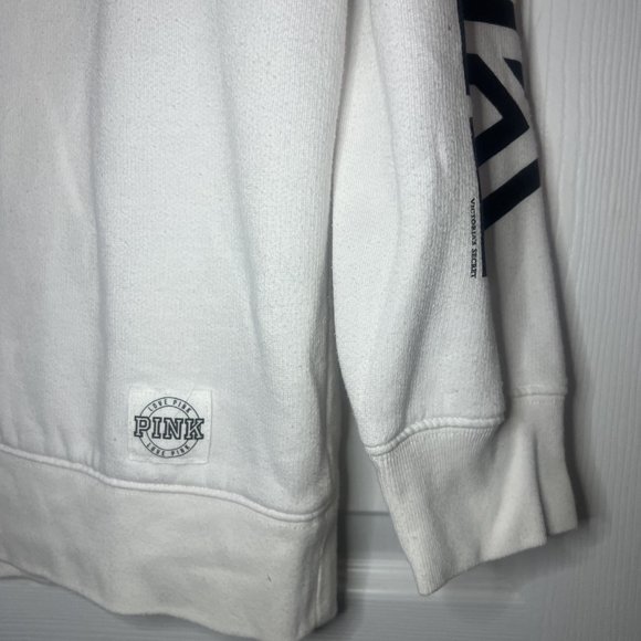 PINK All White Crewneck Sweater - Picture 4 of 4